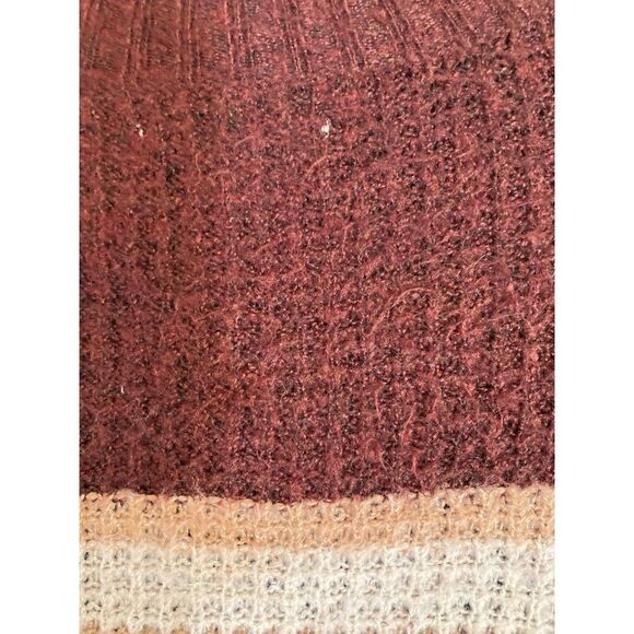 American Eagle pink and brown striped sweater - Picture 6 of 8